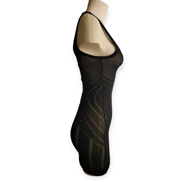 Bec + Bridge Black Laser-Cut Bodycon Minidress size 2 EUC - Picture 2 of 10